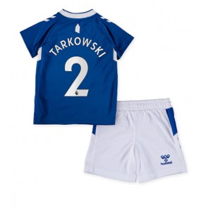 Everton James Tarkowski #2 kläder Barn 2022-23 Hemmatröja Kortärmad (+ korta byxor)